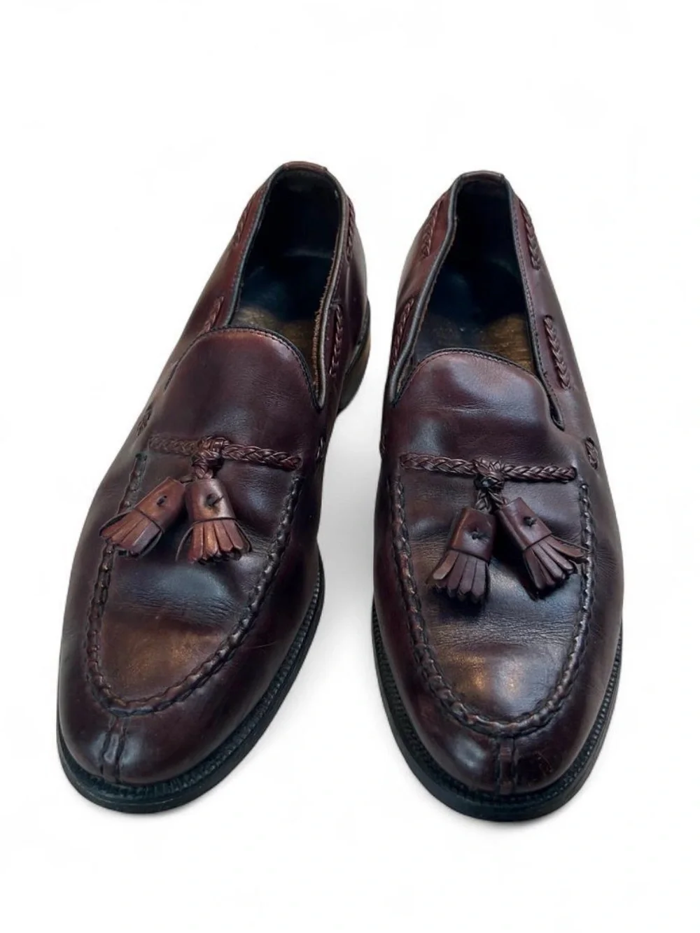 Men's Brown Tassel Leather Loafers